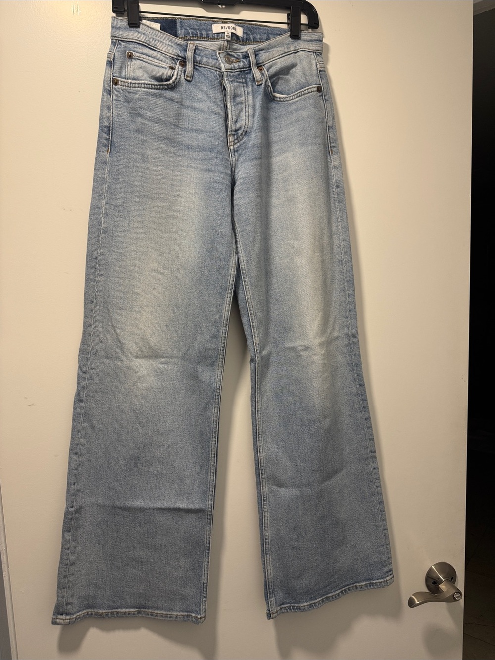 Re/Done Light Blue Wide-Leg Jeans